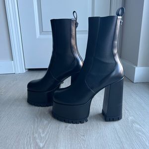 Versace platform boots